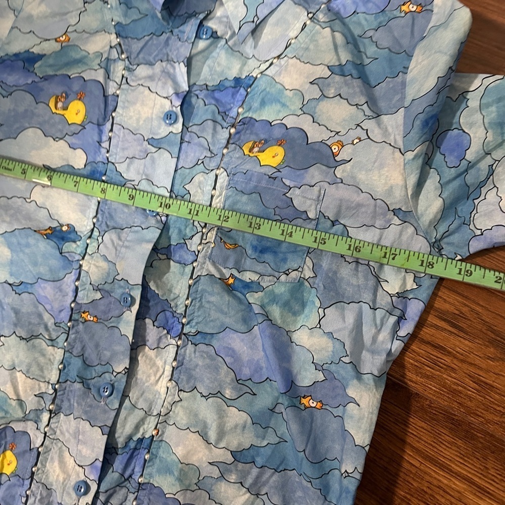 Blue Duck Patterned Button-Up Shirt - Picture 7 of 7